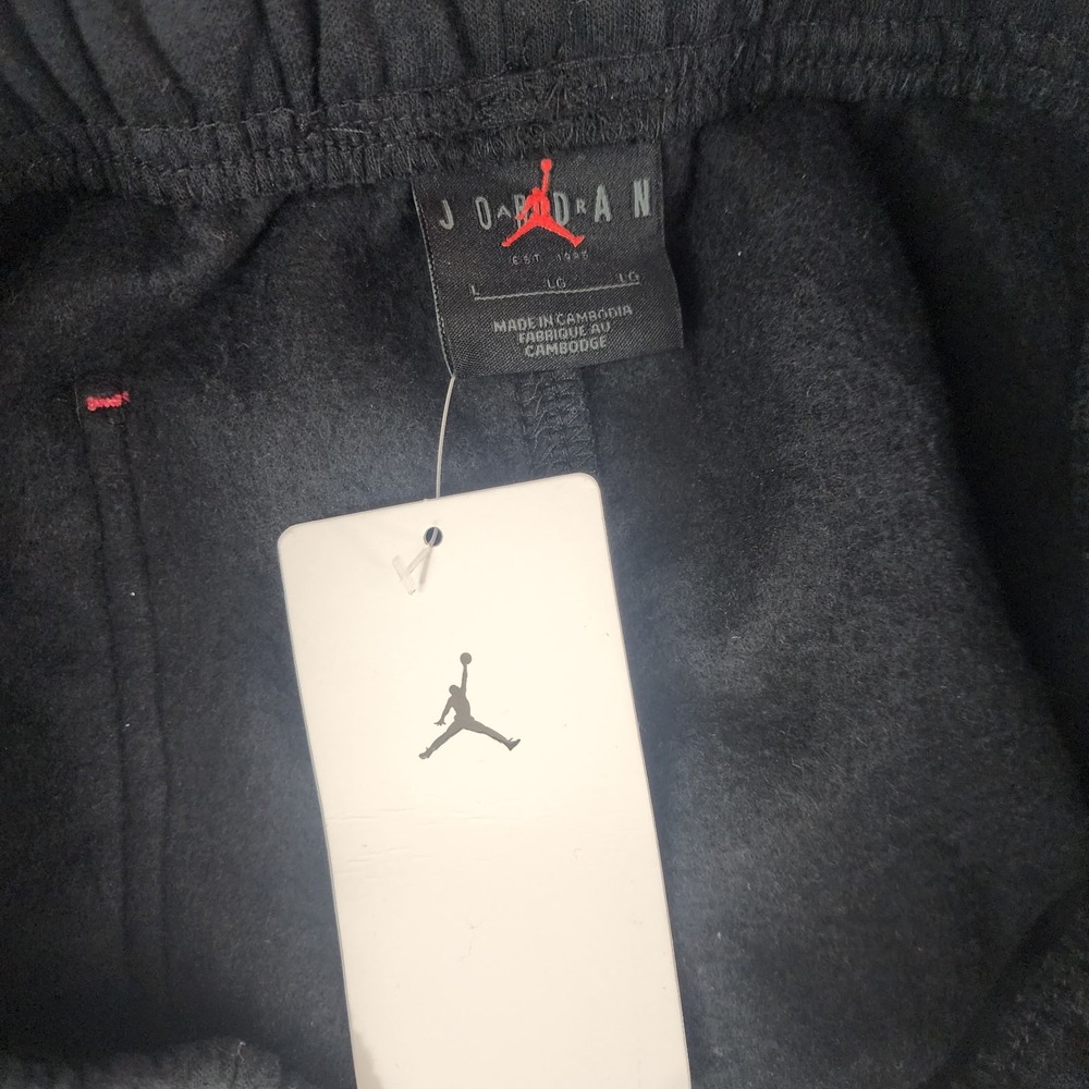 Jordan sweatshorts womens W 32 " black cotton pockets fleece DX9675-310 ladies - Picture 9 of 14